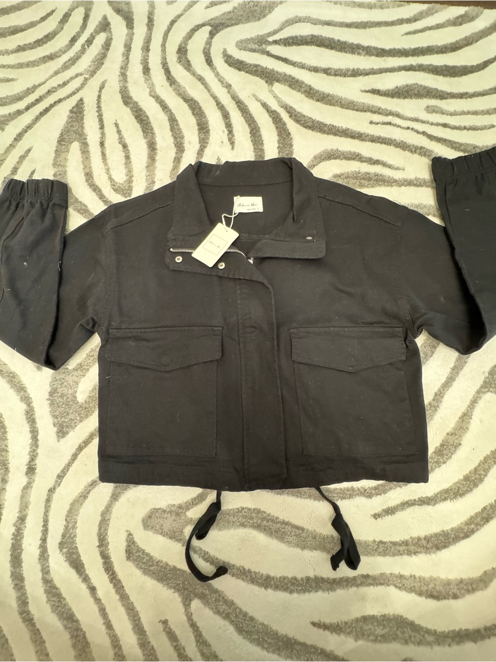 black jean jacket